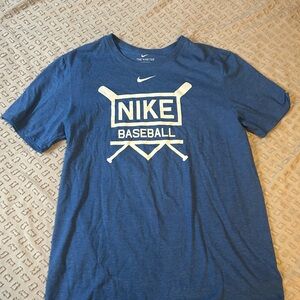 Nike Blue Baseball Graphic Tee